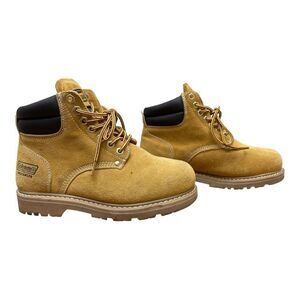 Coleman Men's Workwear Waterproof Leather Shoes Steel Toe Oil Resistant Sz 7 EUC
